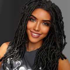 13*3 lace front wig 20inch long popular black braided wig for black women &1pc wigcap hot selling wig | G1905203