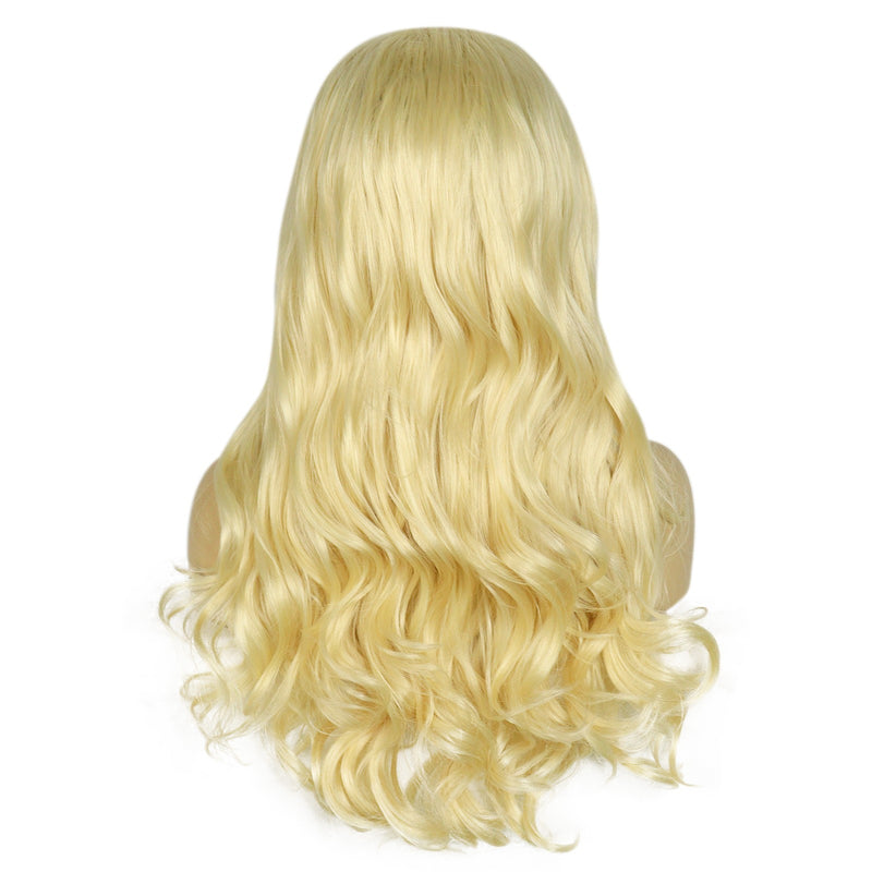 13*2 synthetic lace front wig high quality low price blonde wig for  women&1pc wigcap|G1905241