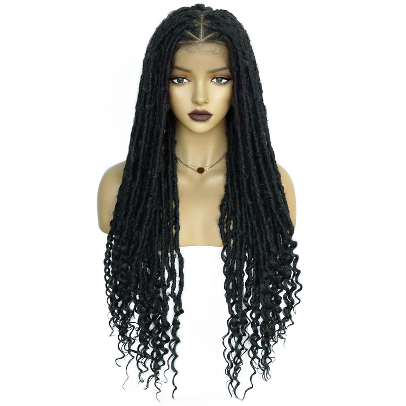 30 Inch braid lace wig Heat Resistant Long Hair Wigs new hot sale for women black wig | G1905453