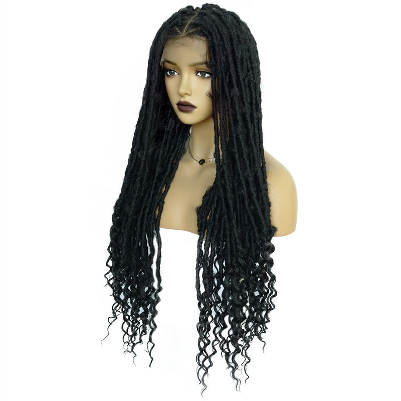 30 Inch braid lace wig Heat Resistant Long Hair Wigs new hot sale for women black wig | G1905453