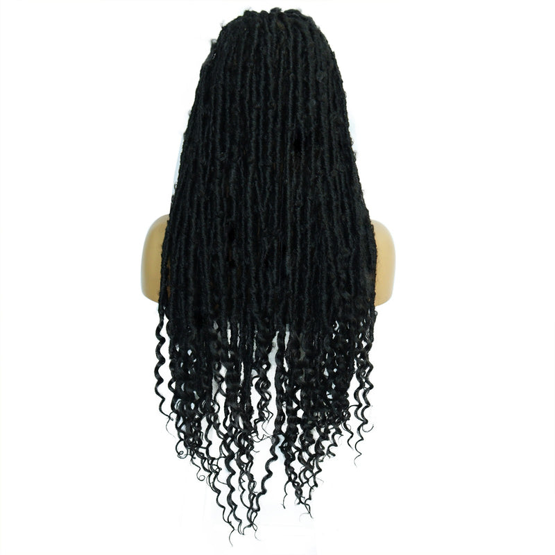 30 Inch braid lace wig Heat Resistant Long Hair Wigs new hot sale for women black wig | G1905453