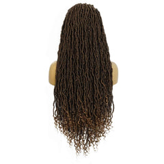 Hair 10*5 Lace Front Wigs Long Natural Hair new braid lace Brown for black women with 1pc wigcap|G1905809