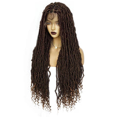 Hair 10*5 Lace Front Wigs Long Natural Hair new braid lace Brown for black women with 1pc wigcap|G1905809