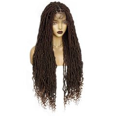 Hair 10*5 Lace Front Wigs Long Natural Hair new braid lace Brown for black women with 1pc wigcap|G1905809