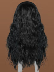 26 inch Long Black Wavy Headband Wigs for Black Women| DM203614 - Anogol