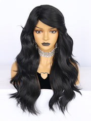 20 inch Wavy Black Synthetic Wigs for Women | FU2031745 - Anogol