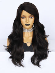 24 inch Wavy Black Synthetic Wigs for Women | FU2031716 - Anogol