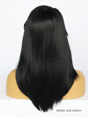 20 inches Straight Black Synthetic Wigs | FU2031747 - Anogol