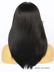 20 inches Straight Black Synthetic Wigs | FU2031746 - Anogol