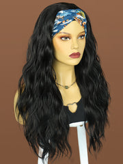 26 inch Long Black Wavy Headband Wigs for Black Women| DM203614 - Anogol