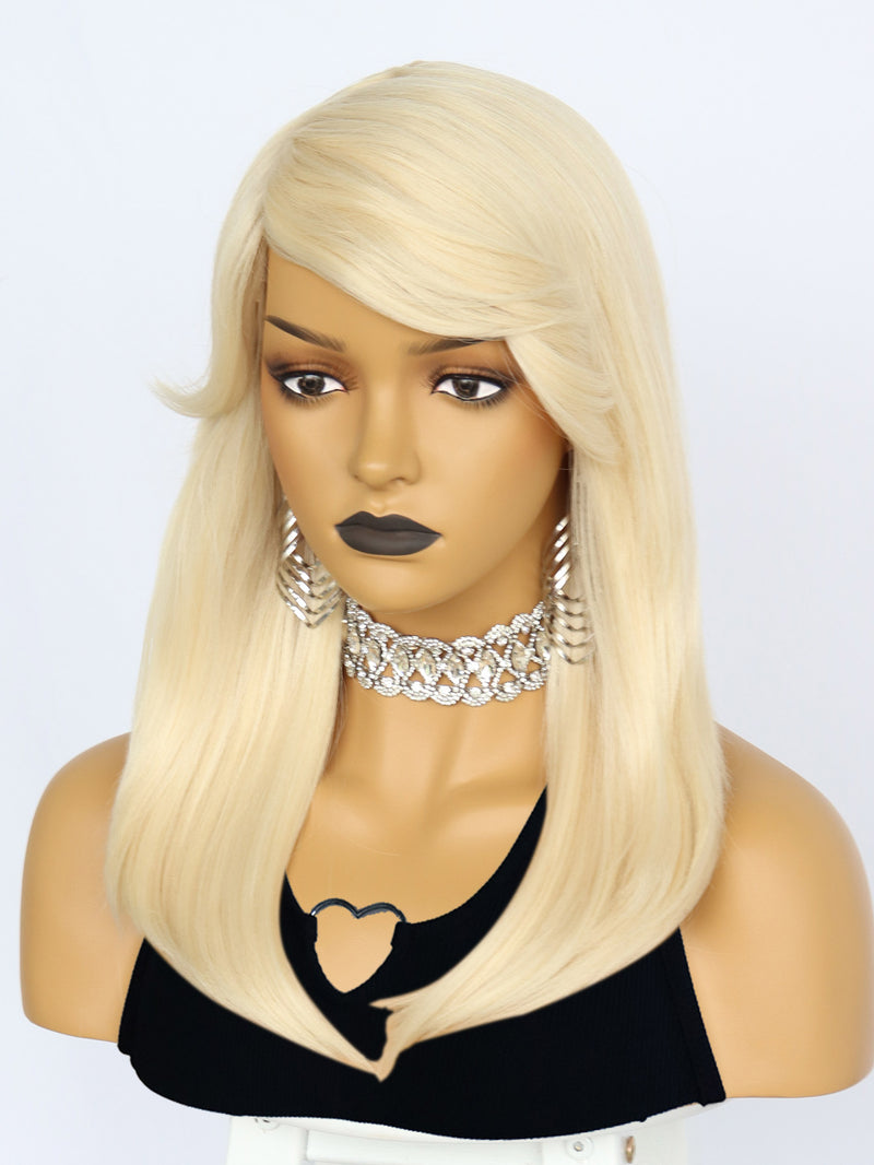 20 inches Straight Blonde Synthetic Wigs | FU2031722 - Anogol