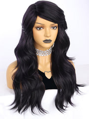 25 inch Wavy Black Synthetic Wigs for Women | FU2031710 - Anogol