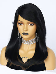 20 inches Straight Black Synthetic Wigs | FU2031747 - Anogol