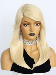 20 inches Straight Blonde Synthetic Wigs | FU2031722 - Anogol