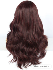 26 inch Wavy Wine Red Synthetic Wigs for Women | FU2031731 - Anogol