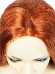 13*1 T Shape Straight Orange Synthetic Lace Front Wig | G1611077C - Anogol