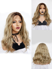 13*1 Wavy Ombre Blonde Lace Front Wig | G1903681C - Anogol