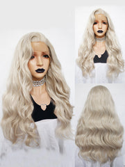 13*3 Curly Blonde Synthetic Lace Front Wig | G1707399 - Anogol