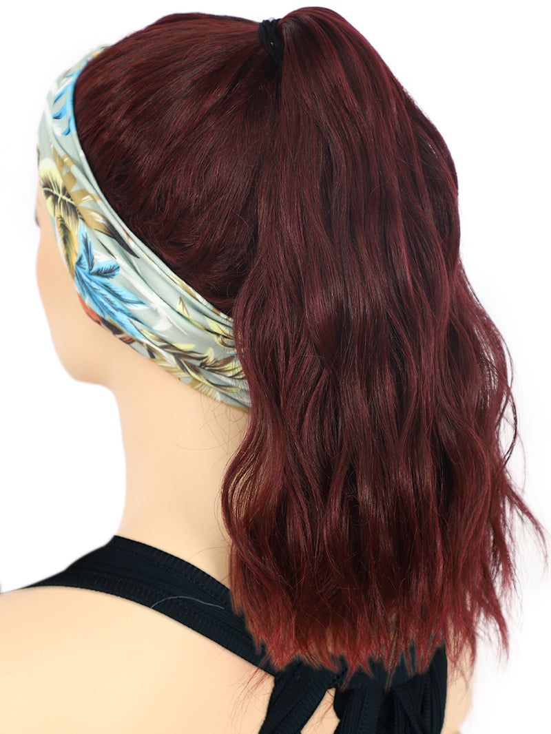 26 inch Long Wavy Burgundy Red Headband Wigs | DM203621 - Anogol